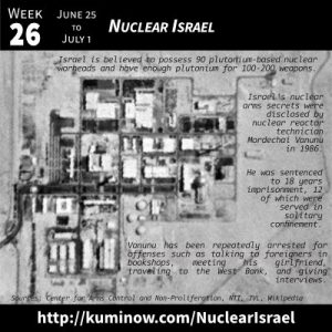 Week 26: Nuclear Israel Newsletter