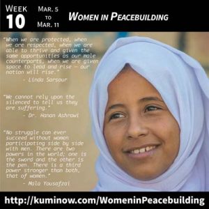 Week 10: Women in Peacebuilding Newsletter