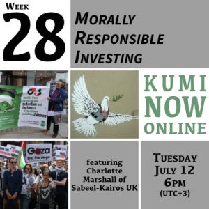 Week 28: Morally Responsible Investing Online Gathering