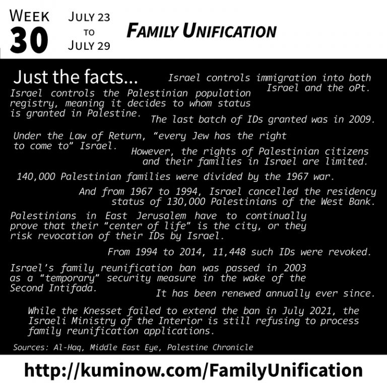 Just the Facts Family Unification KUMI NOW