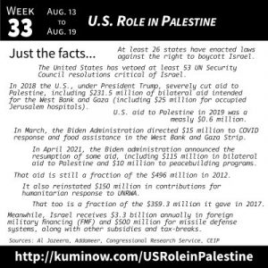 Just the Facts: U.S. Role in Palestine