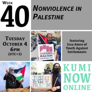 Week 40: Nonviolence in Palestine Online Gathering