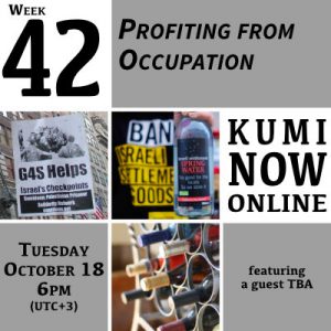 Week 42: Profiting from Occupation Online Gathering
