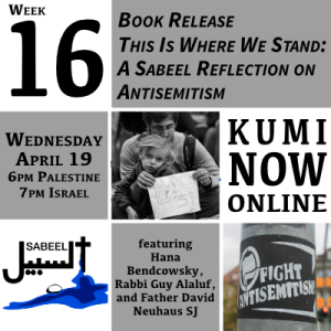 Week 16: Book Release – This Is Where We Stand: A Sabeel Reflection on Antisemitism
