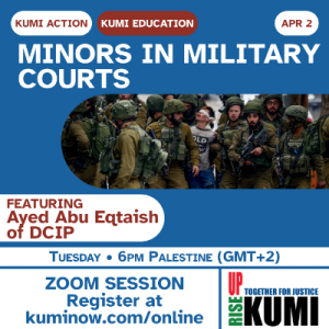 April 2: Minors in Military Court and action time
