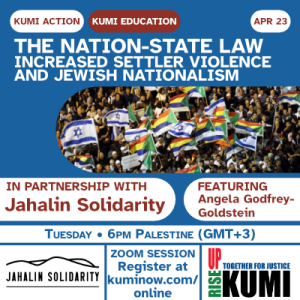 April 23: Increased Settler Violence and Jewish Nationalism – with Jahalin Solidarity