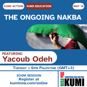 May 14: The Ongoing Nakba – with Yacoub Odeh
