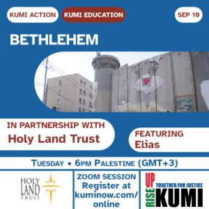 September 10: Bethlehem – with Holy Land Trust