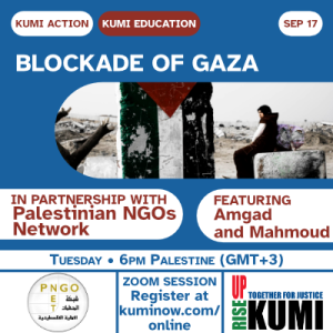 September 17: Blockade of Gaza – with Palestinian NGO Network