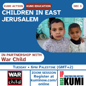 December 3: Children of East Jerusalem – with War Child