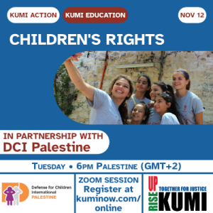 November 12: Children’s Rights – with DCI Palestine